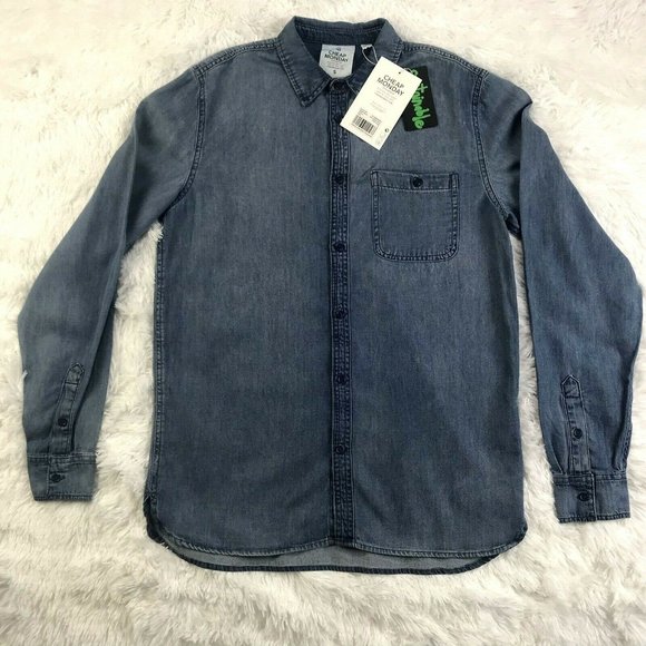 CHEAP MONDAY Men's "Give Denim" Shirt - SIZE SMALL - Picture 2 of 8